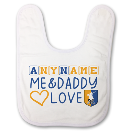Baby Bib- Me & Daddy Love Mansfield