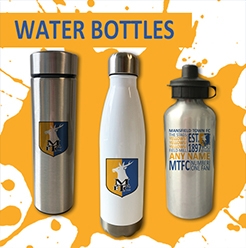 Mansfield Town FC Official Personalised Water Bottles